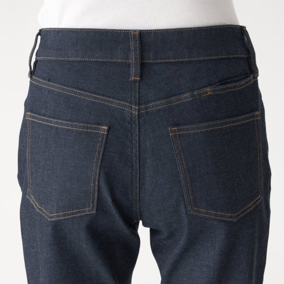 Muji Women's 4 Way Stretch Denim Boyfriend Fit - Size 26 - Picture 5 of 11